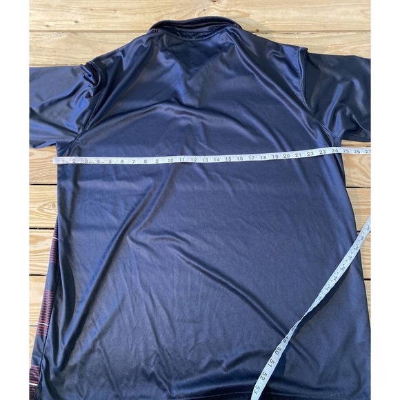 Boombah Stripe Polo Golf Shirt Size 2XL Men’s Black Red Short Sleeve - Picture 5 of 5